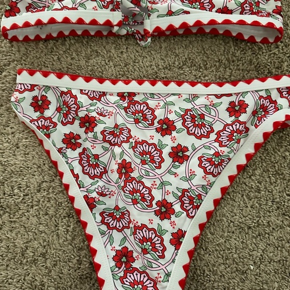Women’s Seaform floral 2 piece high waisted bikini boho design. New - Picture 8 of 9